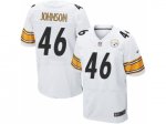Nike Pittsburgh Steelers #46 Will Johnson white elite Jerseys