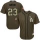mlb majestic los angeles dodgers #23 kirk gibson green salute to service jerseys