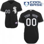 customize mlb chicago white sox jersey black home cool base base