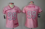 nike women nfl san francisco 49ers #99 smith pink [nike love]