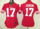 nike women nfl san francisco 49ers #17 jenkins red jersey