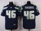 nike nfl seattle seahawks #46 tukuafu elite blue jerseys