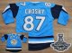 Men Pittsburgh Penguins #87 Sidney Crosby Baby Blue 2011 Winter Classic Vintage 2017 Stanley Cup Finals Champions Stitched NHL Jersey