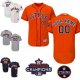Custom mlb houston astros orange white grey blue majestic flexbase authentic collection stitched 2017 World Series Champions And Houston Astros Strong Patch jerseys