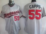 Baseball Jerseys minnesota twins #55 capps grey