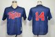 mlb minnesota twins #14 hrbek m&n blue 1991 jerseys