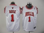 youth Basketball Jerseys chicago bulls #1 rose white