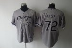 Baseball Jerseys Chicago White Sox #72 Fisk grey