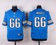 nike detroit lions #66 waddle elite blue jerseys