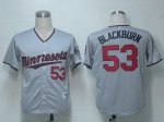 Baseball Jerseys minnesota twins #53 blackburn grey[2011 minneso