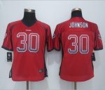 Women's Houston Texans #30 Kevin Johnson Red Drift Fashion NIKE NFL Jerseys