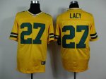 nike nfl green bay packers #27 lacy elite yellow jerseys