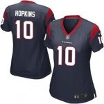 nike women houston texans #10 hopkins blue jerseys