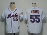 Baseball Jerseys new york mets #55 young white(cool base)