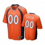 Denver Broncos #00 Custom Orange Nike Game Jersey - Men's