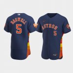 Men's Houston Astros #5 Jeff Bagwell 60th Anniversary Authentic Navy Jersey
