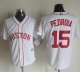 mlb jerseys boston red sox #15 Pedroia White Alternate Home New
