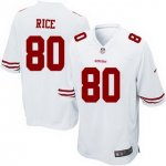 Mens San Francisco 49ers #80 Jerry Rice Nike White Retired Player Game NFL Jerseys