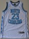 NBA College Jerseys North Carolina #23 Michael Jordan white