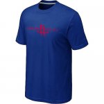 nba houston rockets big & tall primary logo blue T-Shirt