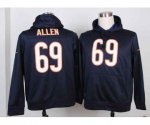 nike nfl chicago bears #69 allen blue [pullover hooded sweatshir