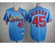 mlb jerseys st. louis cardinals #45 gibson blue[m&n]