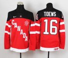 nhl team canada #16 toews red jerseys [100th anniversary]