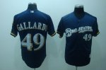 Baseball Jerseys milwaukee brewers #49 gallardo blue