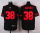 nike san francisco 49ers #38 hayne black elite jerseys [oranger