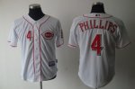 Baseball Jerseys cincinnati reds #4 phillips white(cool base)