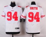 nike san francisco 49ers #94 smith white elite jerseys