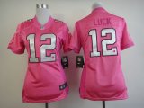 nike women nfl indianapolis colts #12 luck pink [nike love]