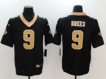 Men's NFL New Orleans Saints #9 Drew Brees Nike Black Vapor Untouchable Limited Jersey