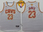 nba cleveland cavaliers #23 lebron james grey fashion the finals patch stitched jerseys