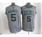 nba boston celtics #5 garnett grey jerseys [static fashion swing
