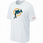 Miami Dolphins sideline legend authentic logo dri-fit T-shirt wh