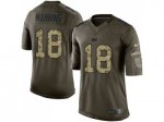 nike indianapolis colts #18 peyton manning green limited salute to service jersey
