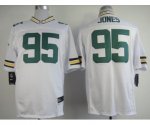 nike nfl green bay packers #95 jones elite white jerseys