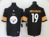 2020 New Football Pittsburgh Steelers #19 JuJu Smith-Schuster Black Logo Vapor Untouchable Limited Jersey