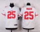 nike san francisco 49ers #25 ward white elite jerseys