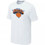 nba new york knicks big & tall primary logo white T-Shirt