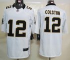 nike nfl new orleans saints #12 colston white jerseys [nike limi