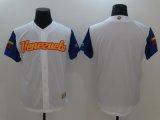 Men's Venezuela Baseball Blank Majestic White 2017 World Baseball Classic Stitched Jersey