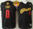 nba cleveland cavaliers #0 kevin love black fashion the finals patch stitched jerseys red number
