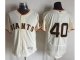 mlb san francisco giants #40 madison bumgarner cream flexbase authentic collection stitched jerseys