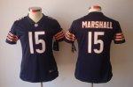 nike women nfl chicago bears #15 marshall blue jerseys [nike lim