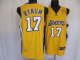 Basketball Jerseys los angeles lakers #17 bynum yellow(2010 fina