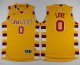 nba cleveland cavaliers #0 kevin love gold throwback classic stitched jerseys