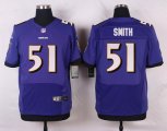 nike baltimore ravens #51 smith purple elite jerseys