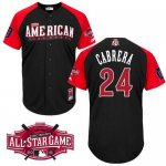 Tigers #24 Miguel Cabrera Black 2015 All-Star American League St